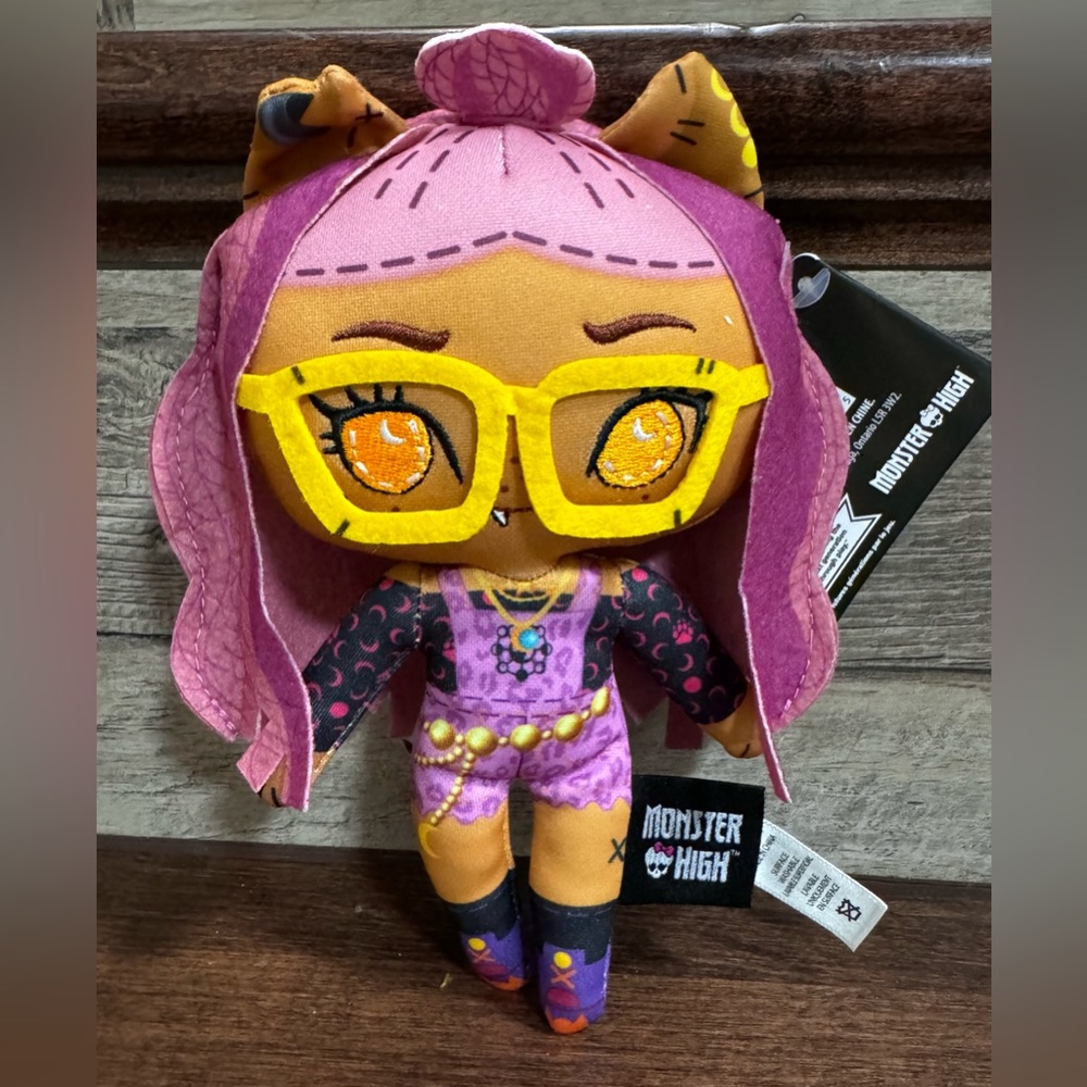 Monster High Stitchlings  Clawdeen Wolf  7” Talking Plush - NEW